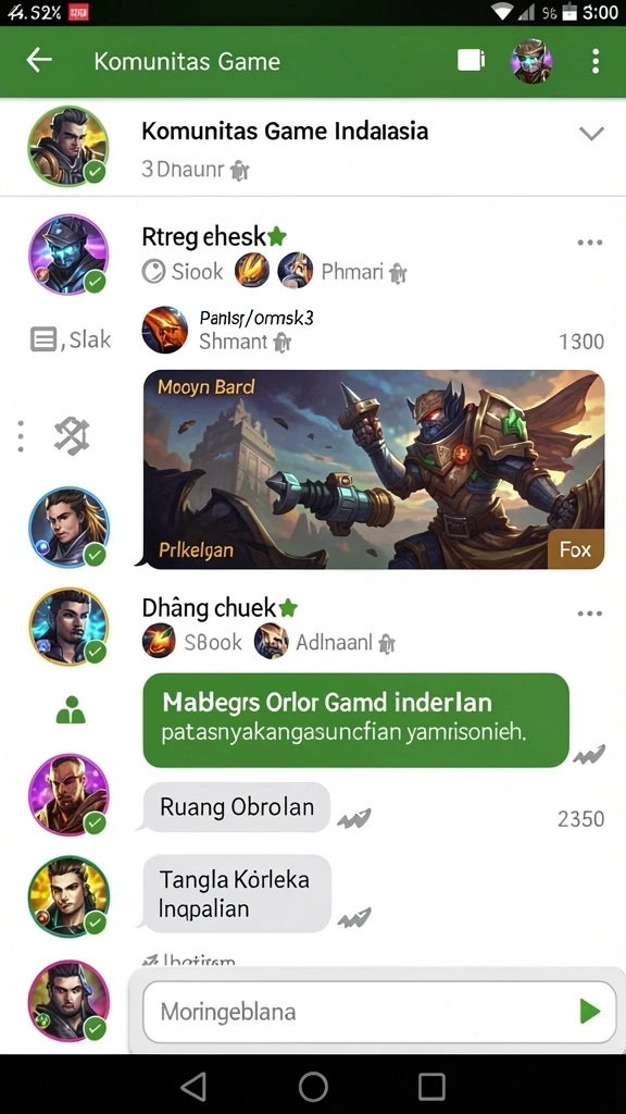 55rp - Grafis karakter yang dinamis dan penuh warna.