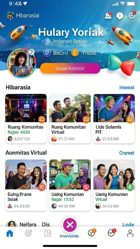 sia777 - Tampilan awal aplikasi yang menarik dan modern.