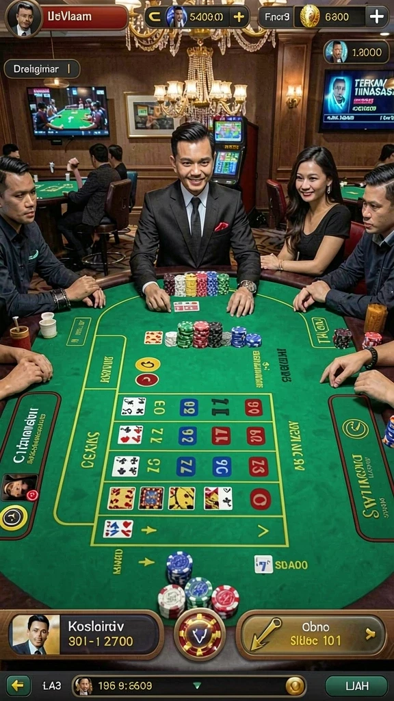 vc55 - Tangkapan layar fitur leaderboard dengan peringkat pemain.